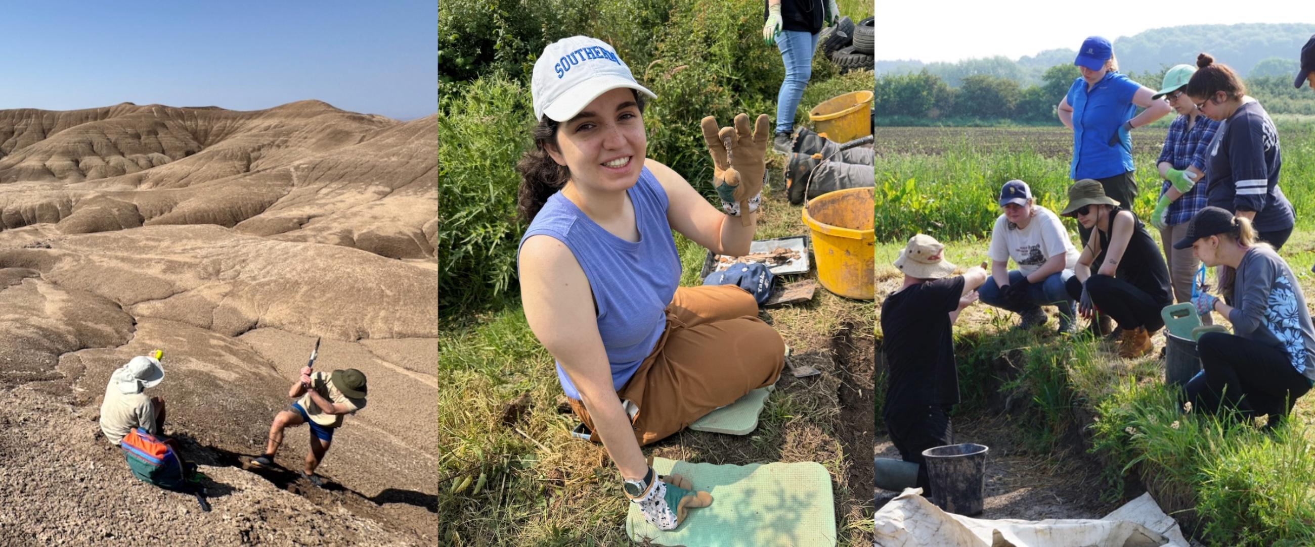 Collage of archaeology activities