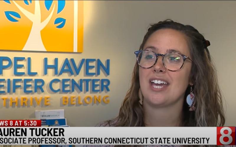 Associate professor talks on the news