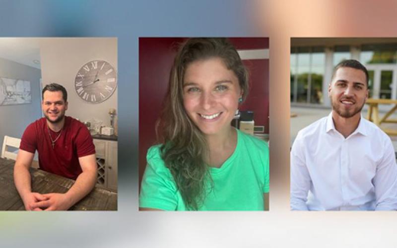 Three students from the School of Business that placed third in National Marketing Research Competition